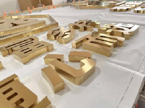  石狮拉丝不锈钢字的特点。